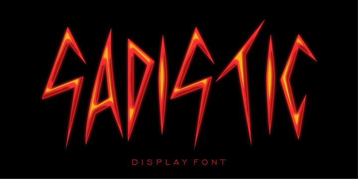 TF Sadistic font family by Teenage Foundry