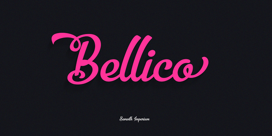 Bellico is a beautiful script typeface with a large range of alternates that can fit any purpose.