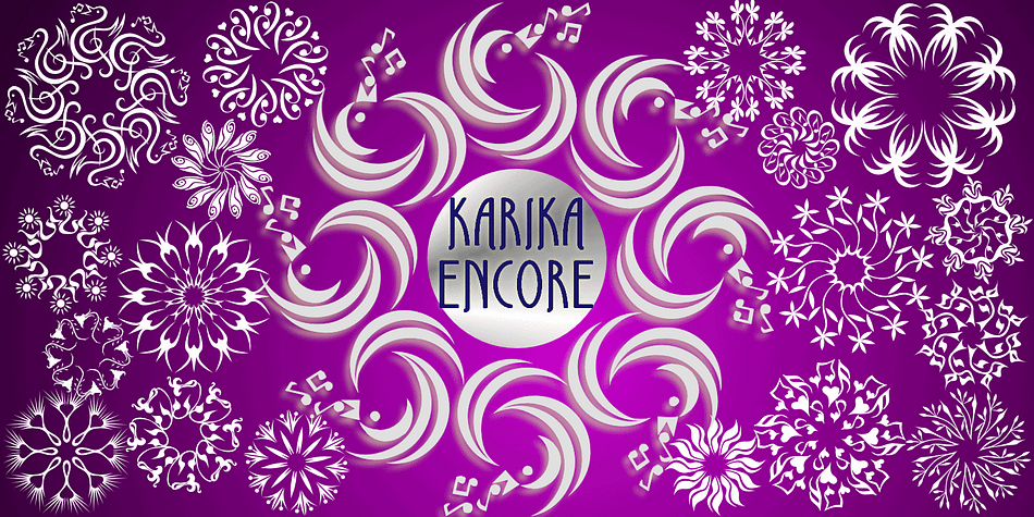 Karika Encore is the 3rd volume in the Karika series of swirly circular symbols.