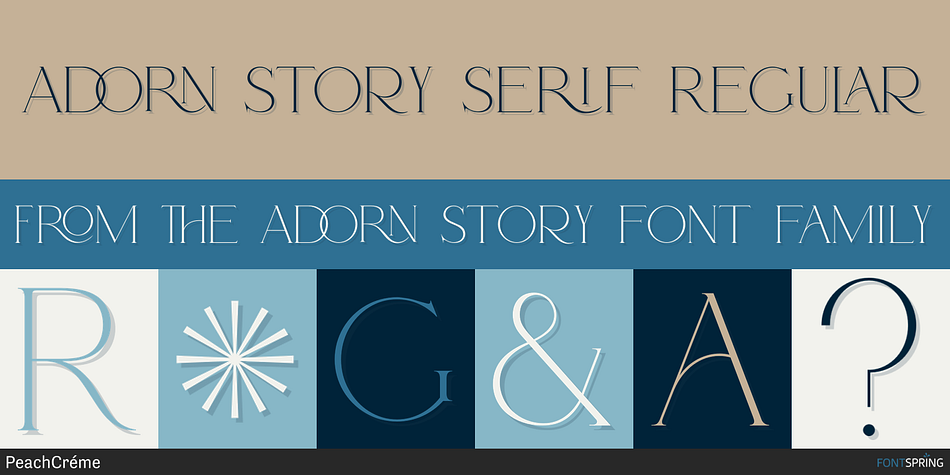 Adorn Story Serif Regular Font