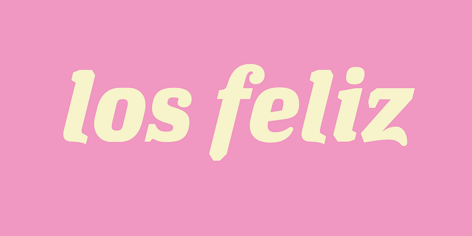 Displaying the beauty and characteristics of the Los Feliz font family.