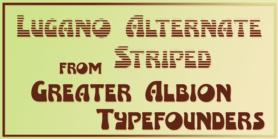 Highlighting the Lugano font family.