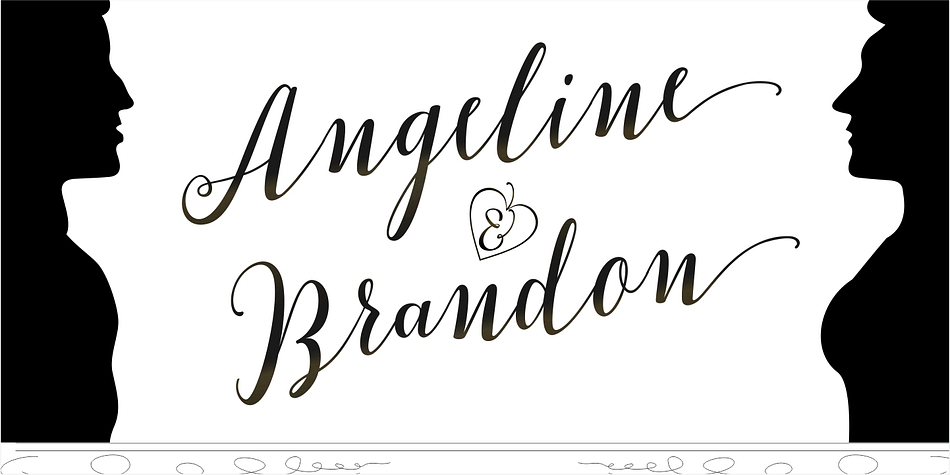 It is a cursive typeface for the soft design style.