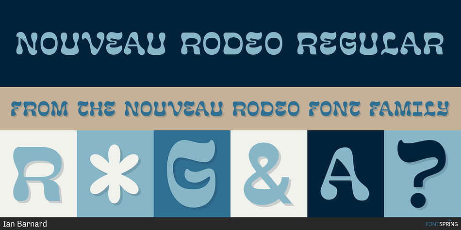 Nouveau Rodeo Regular Font