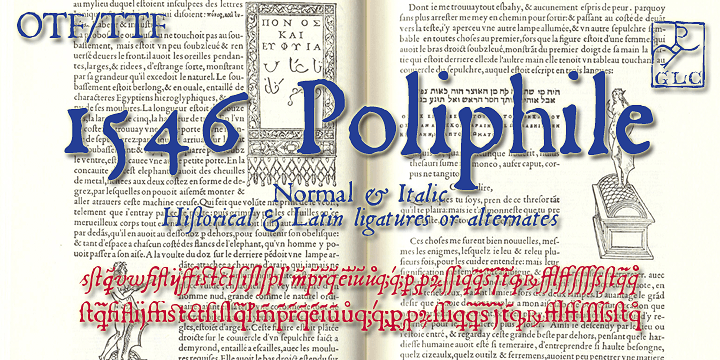 Displaying the beauty and characteristics of the 1546 Poliphile font family.