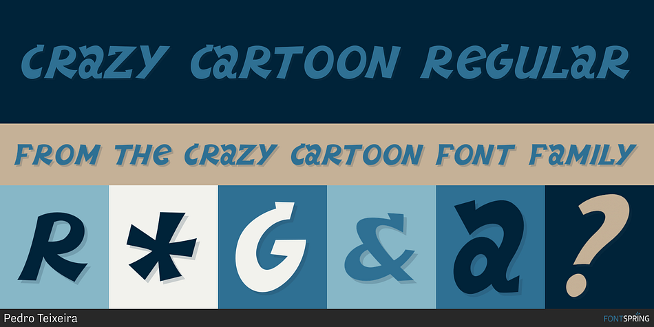 Crazy Cartoon Regular Font