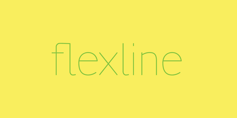 Flexline is originally a hairline typeface that can be bolded with its own stroke according to the user’s needs.