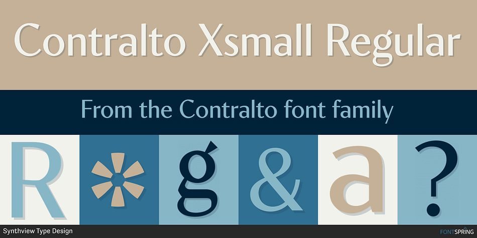 Contralto Xsmall Regular Font