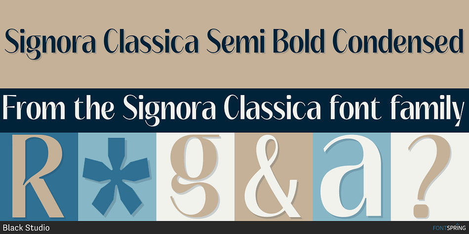 Signora Classica Semi Bold Condensed Font