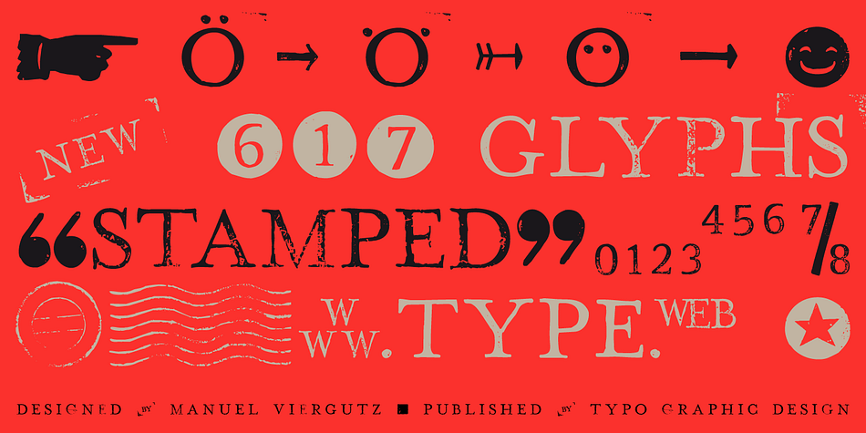 “Hand Stamp Play Rough Serif” is a rough and dirty serif Font with authentic & real stamp look.