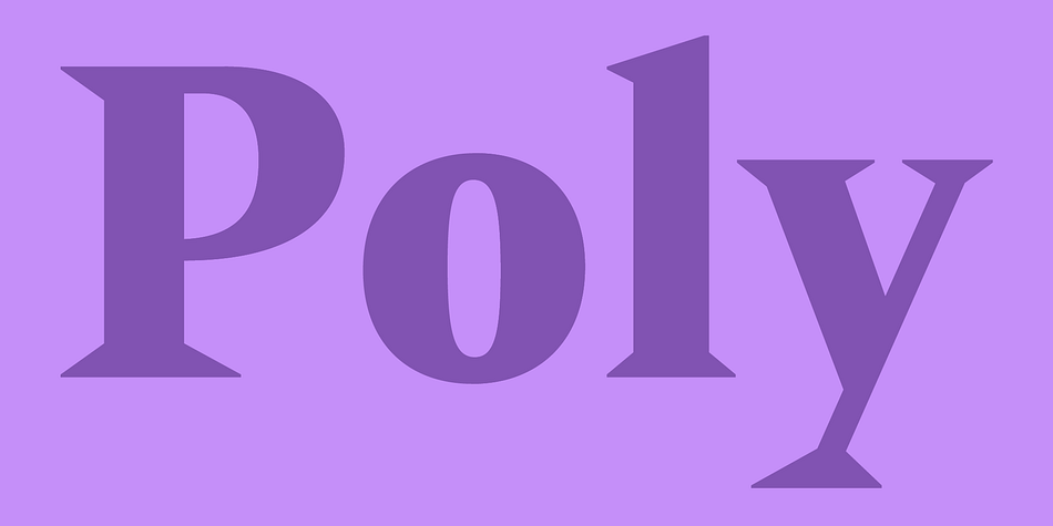 Poly Bold Font