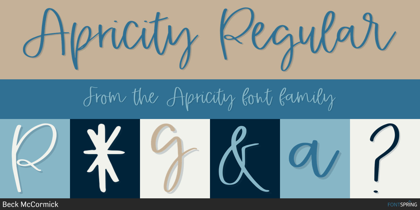 Fonts similar to Apricity