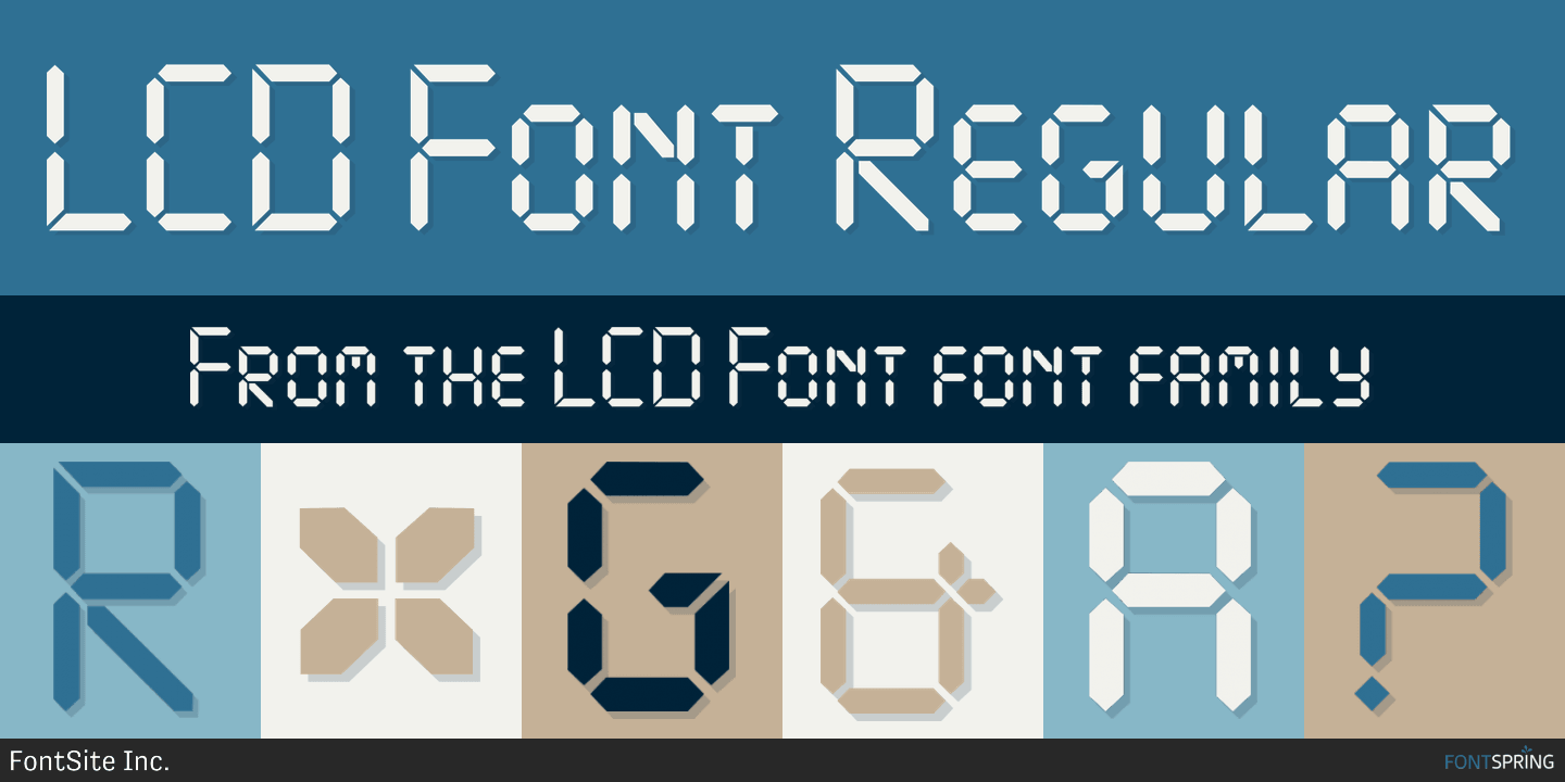 lcd font