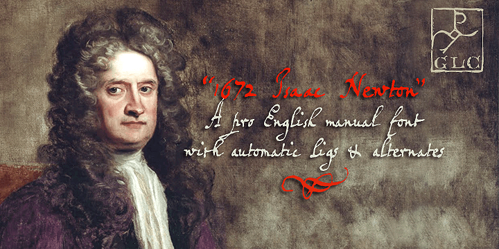 Isaac Newton, father of the Gravitation theory, has used several forms of handwriting in his life, in numerous texts about numerous scientific subjects.
