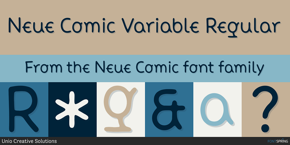 Neue Comic Variable Regular Font