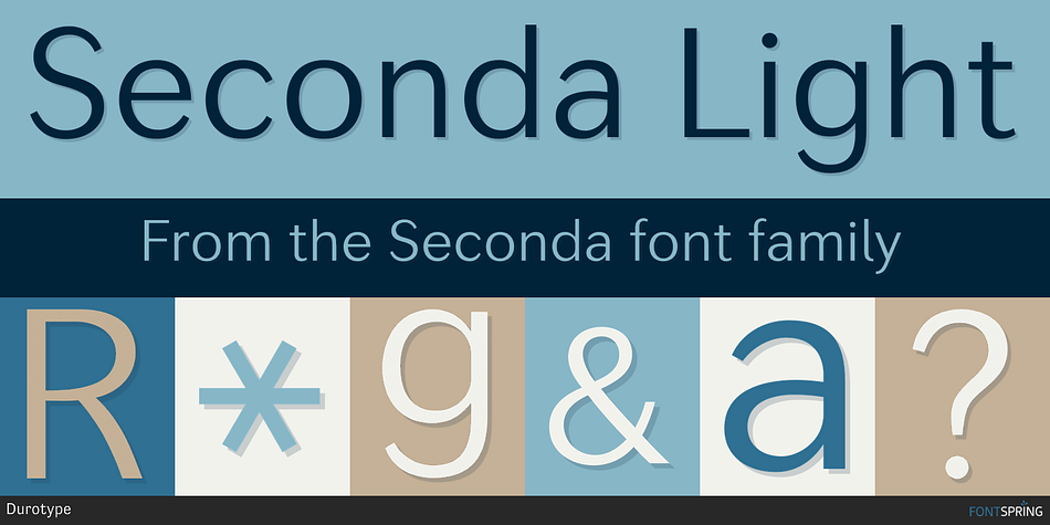 Seconda Light Font