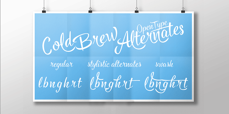 You can for example easily create custom letters by combining the swash shapes from Extras with the letters.