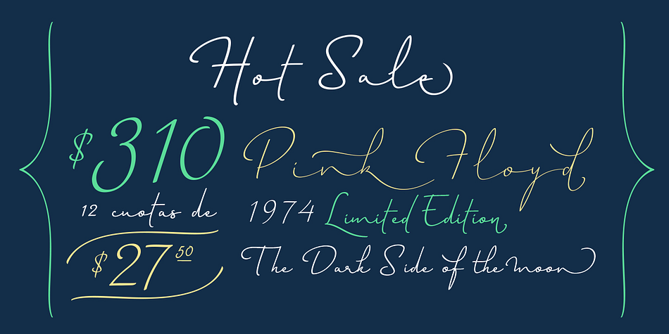 Horizontes Script is a script font family.