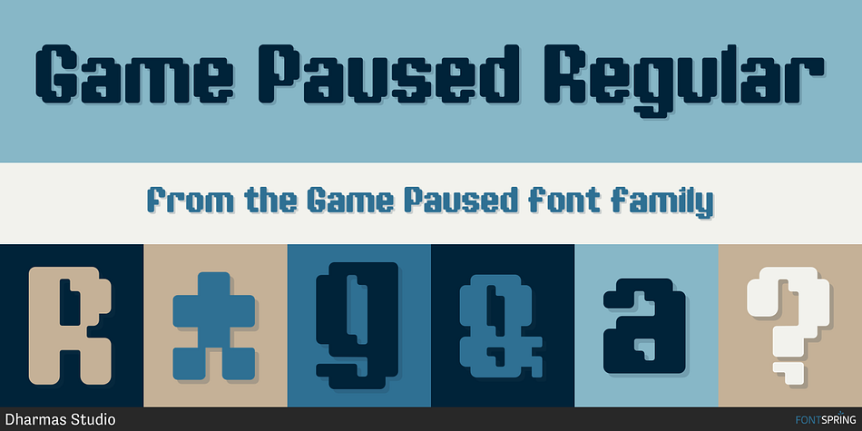 Game Paused Font - Download Free Font