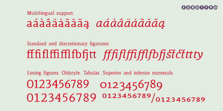Highlighting the Lenga font family.
