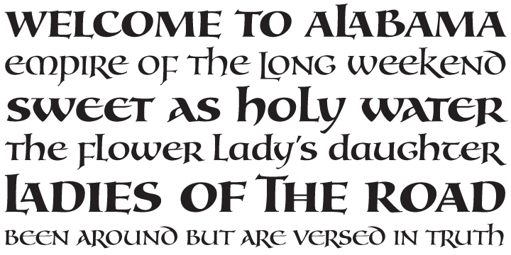 The Roman square capitals, the quadrata, are matched by round capitals of older Greek origin; the word "uncus" means hook-shaped like a beak or talon.