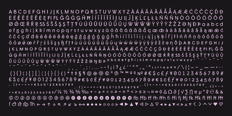 Displaying the beauty and characteristics of the Wigrum font family.