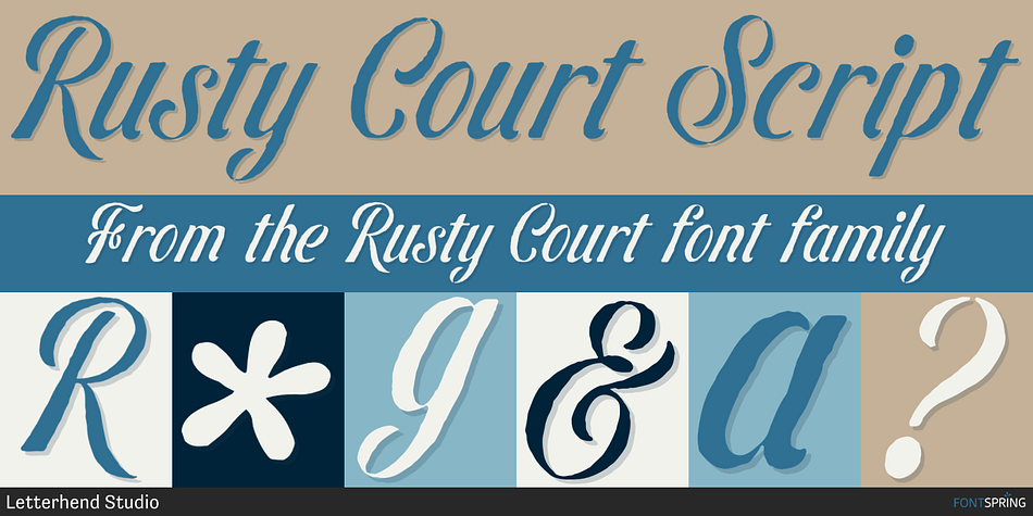 Rusty Court Script Font