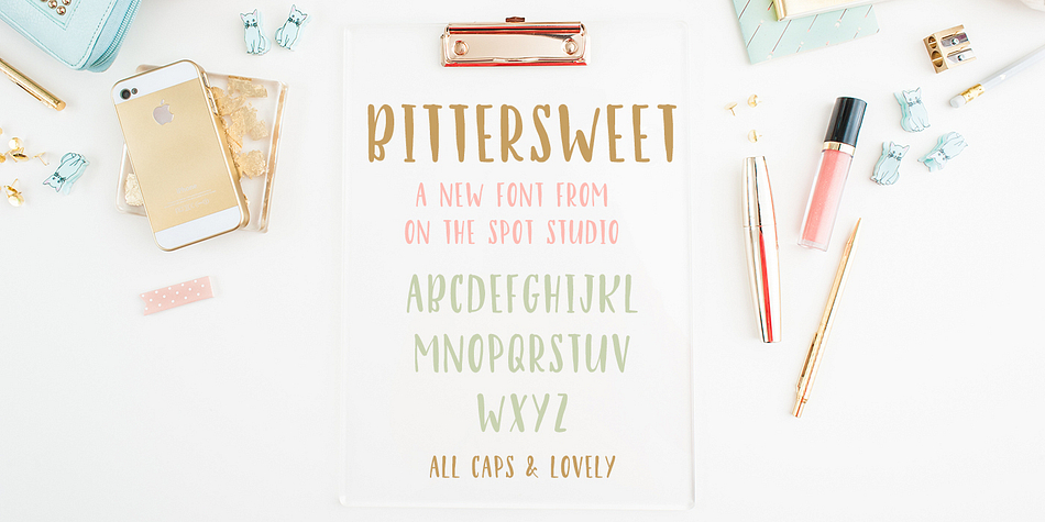 Displaying the beauty and characteristics of the Bittersweet font family.