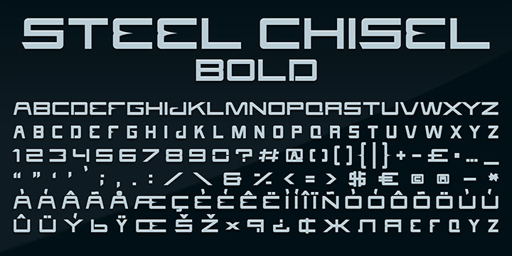 Steel Chisel Font