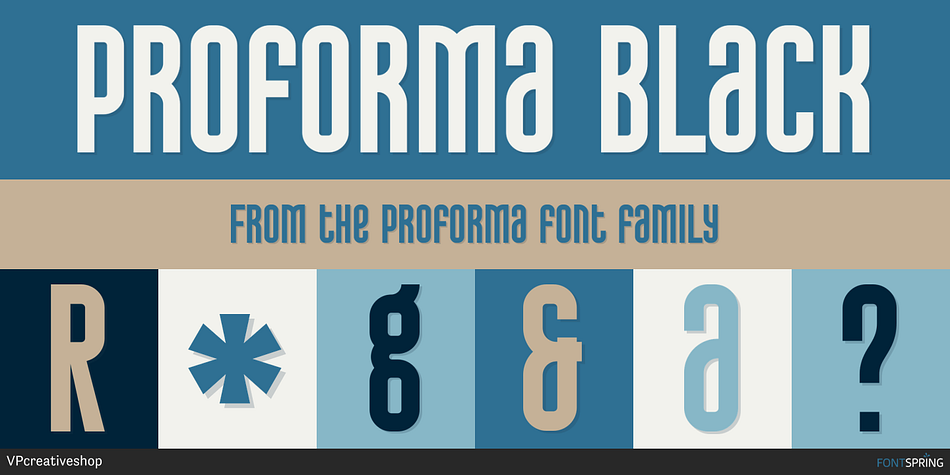 Proforma Black Font