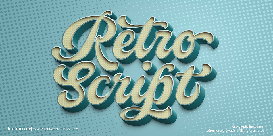 Relastic Script Font