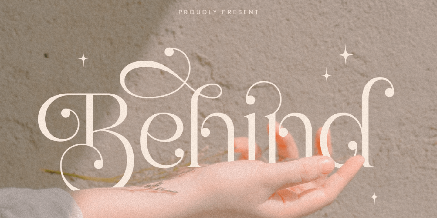 Behind