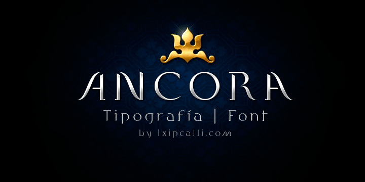 Displaying the beauty and characteristics of the Ancora font family.