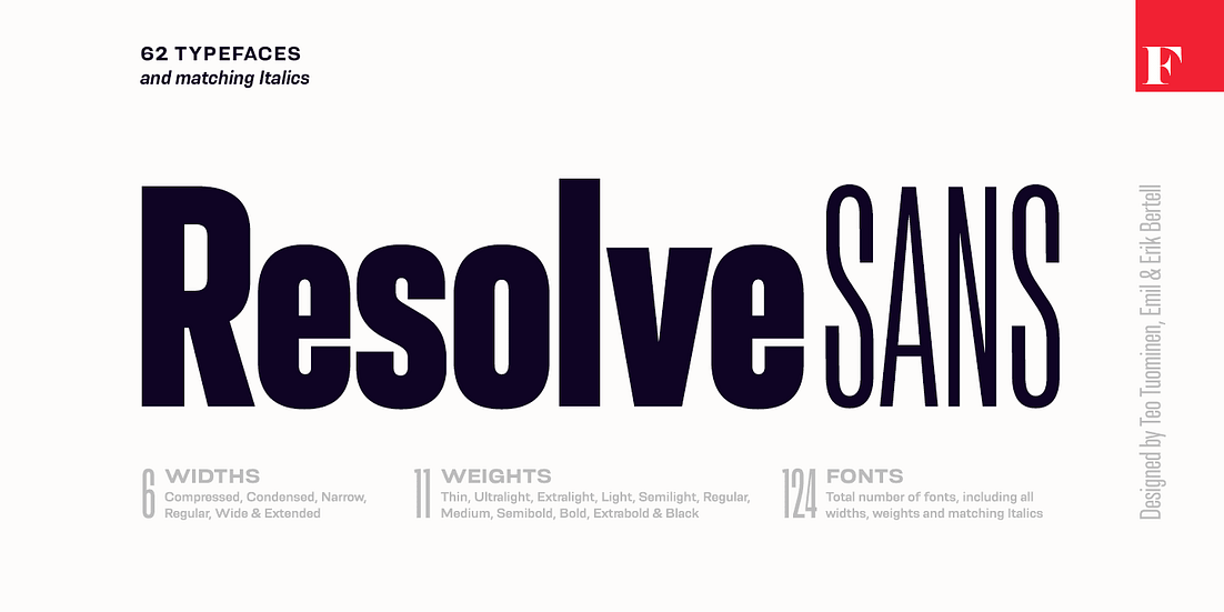 Resolve Sans Font Poster