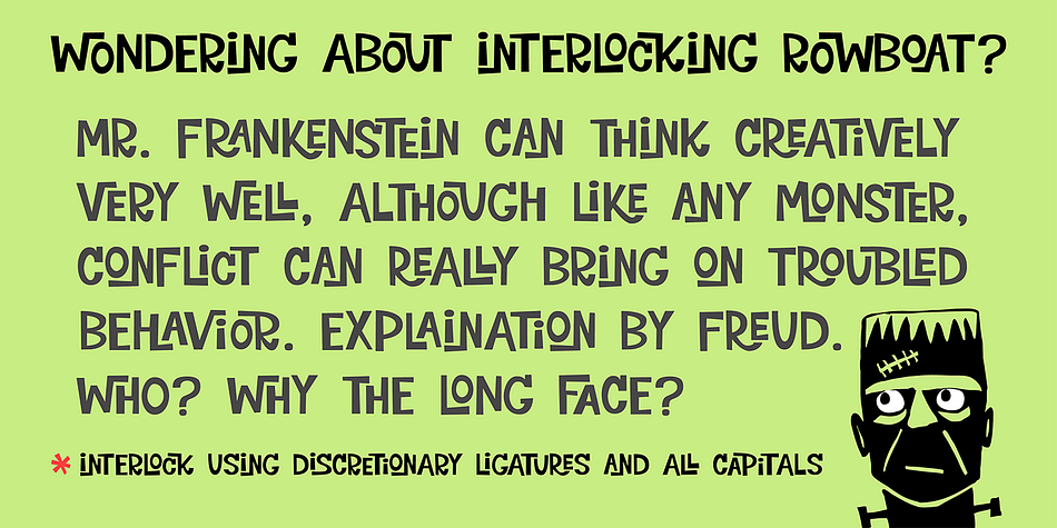 Turn on discretionary ligatures and you will find a salty set of interlocking and double letter combinations.