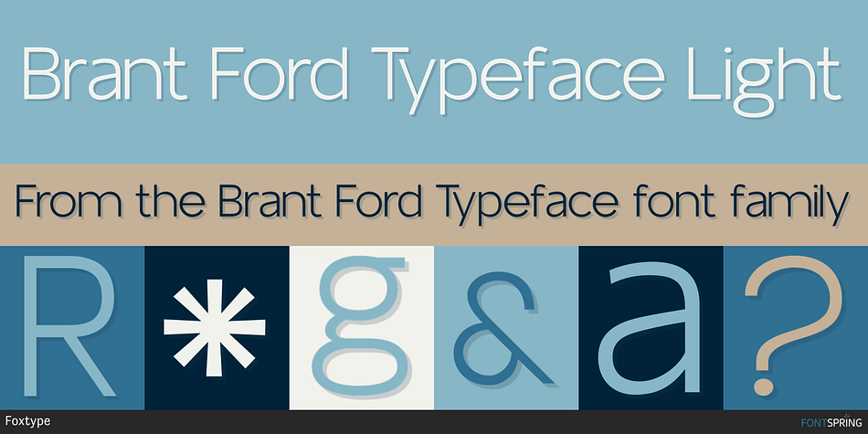Brant Ford Typeface Light Font