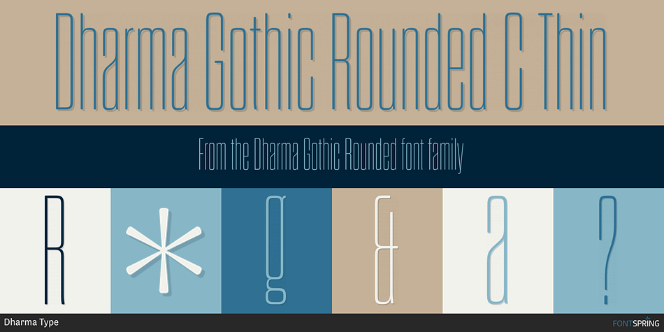 Dharma Gothic Rounded C Thin Font