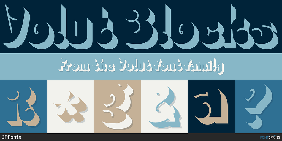 Volut Blocks Font