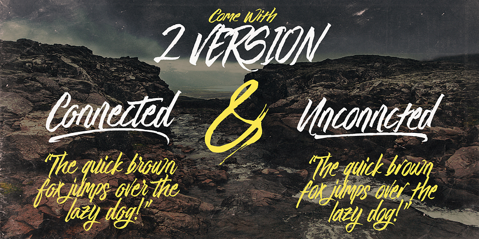 Goodfy is a quick brush typeface based on original lettering, using a brush pen.