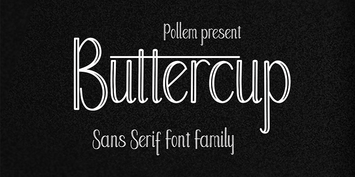 Buttercup Sans font family by pollem.Co