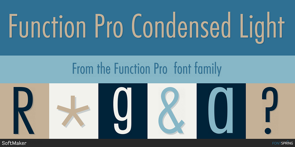 Function Pro Condensed Light Font