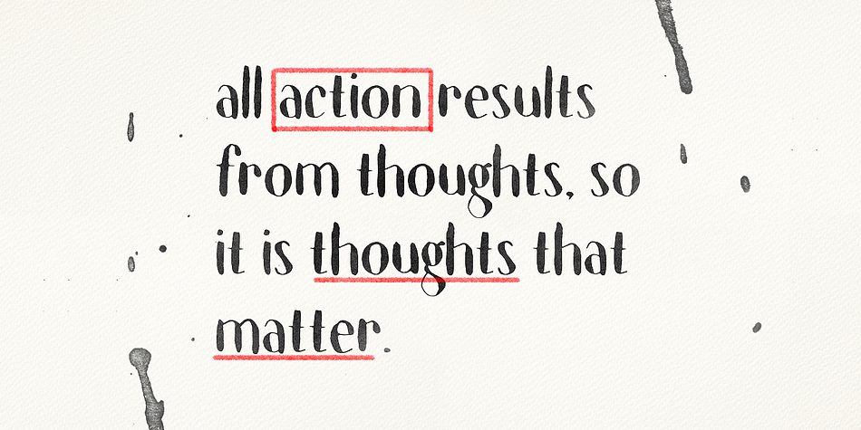 Rivina Pen - The spacing between the letters of the outline fonts and their solid siblings had to be different in order for them to work successfully when independent, so perfect alignment when layering the fonts is not possible.