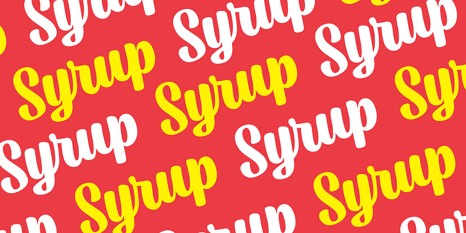 Syrup is a a four font family.