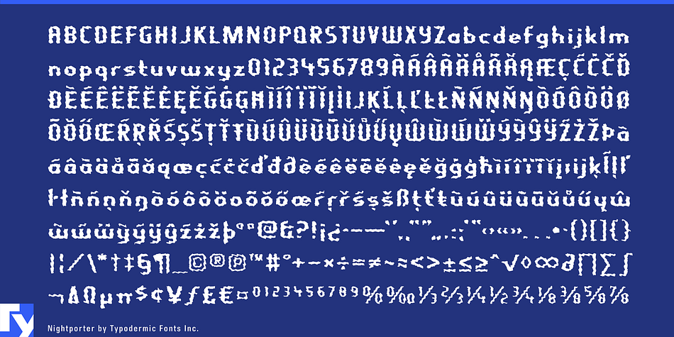 Displaying the beauty and characteristics of the Nightporter font family.