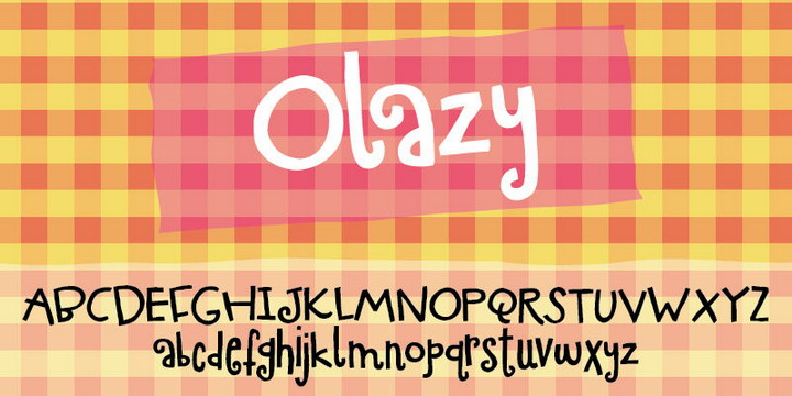 Highlighting the Olazy font family.