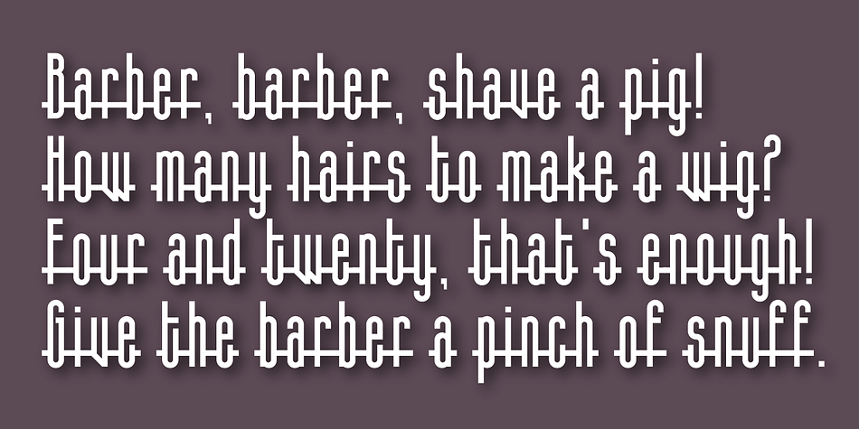 Displaying the beauty and characteristics of the Slender font family.