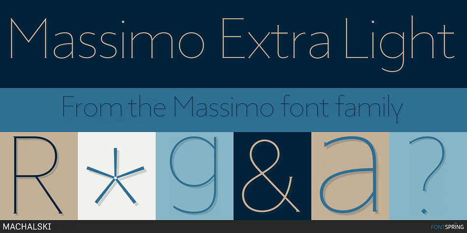Massimo Extra Light Font