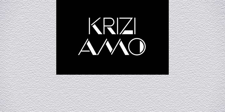 Inspired by the lettering on a perfume, Halmos extrapolated a complete uppercase alphabet, and he also created a matching lowercase.