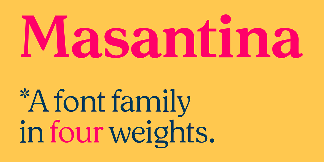 RT Masantina Font Poster