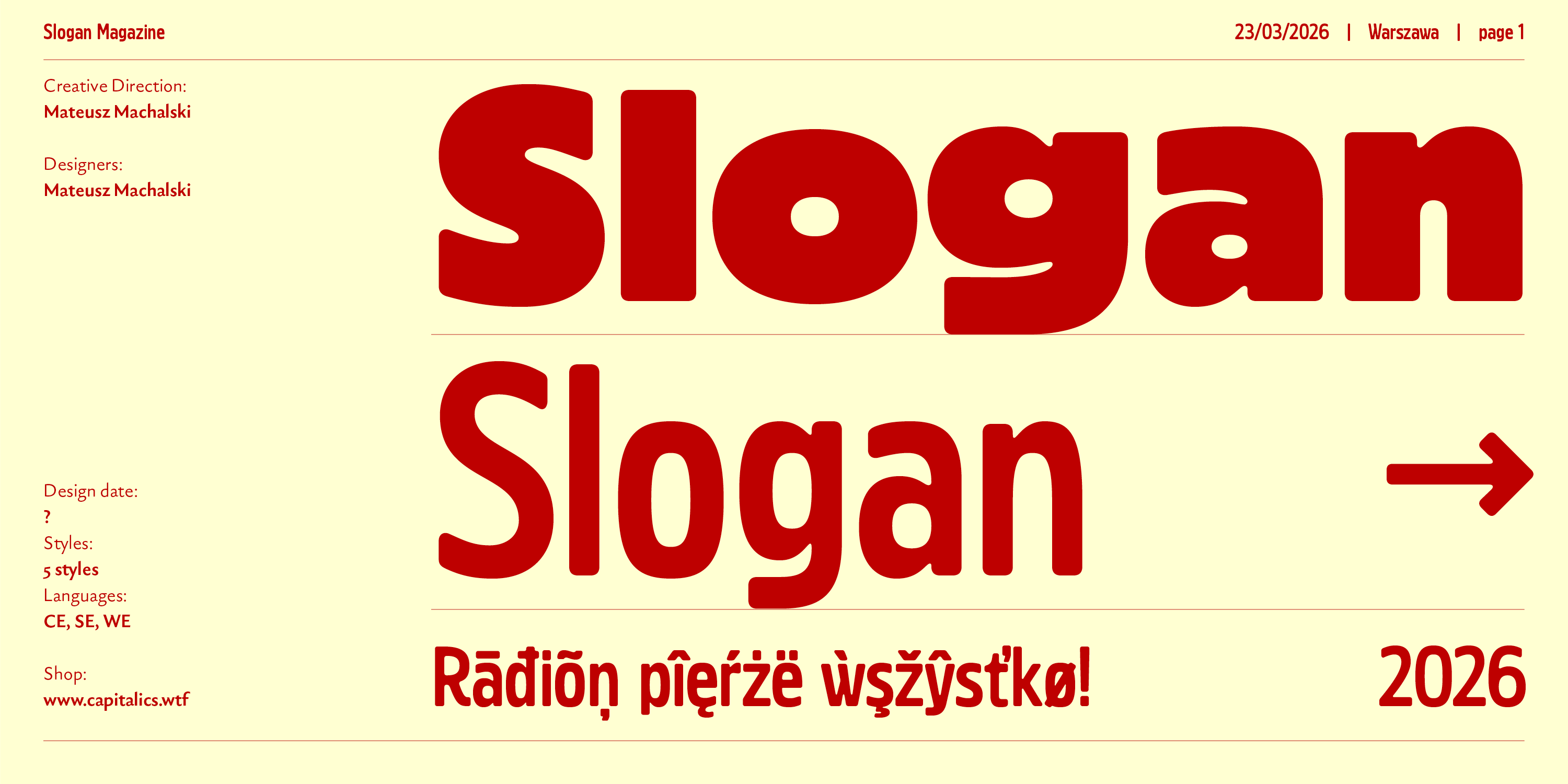 Slogan Font